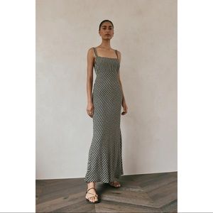 DISSH Mars Black Geo Slip Midi Dress - Size 2